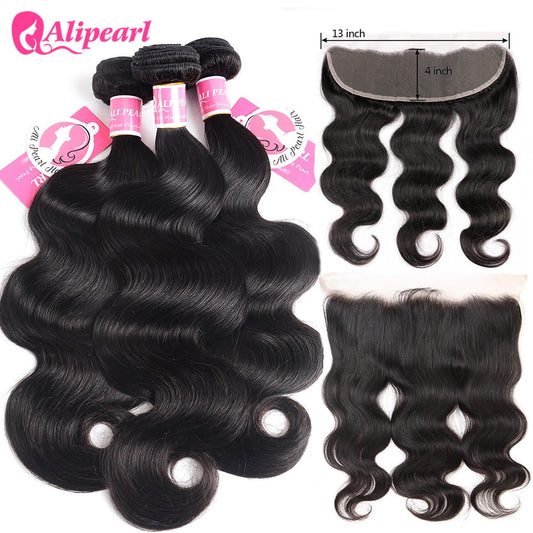 Malaysian Remy Hair Frontal Bundle