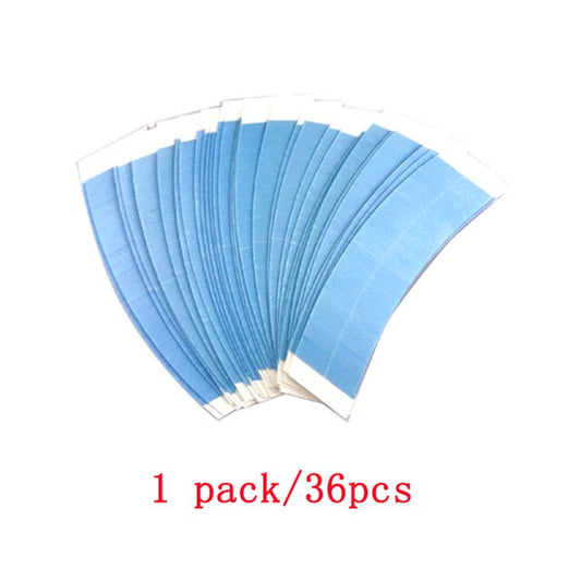 Double Side Hair Tape Glue Hair Adhesives Blue Hair Hold For Lace Wig Extension Tools Lace Front Tape 36pcs