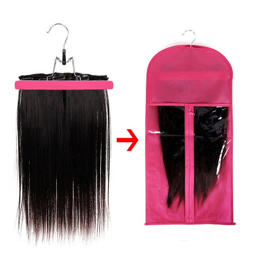 Alileader 10Pcs Portable Hair Extension Storage Bag For Human Hair Bundles Weft Packaging Suit Case Zipper Bag In Wholesale